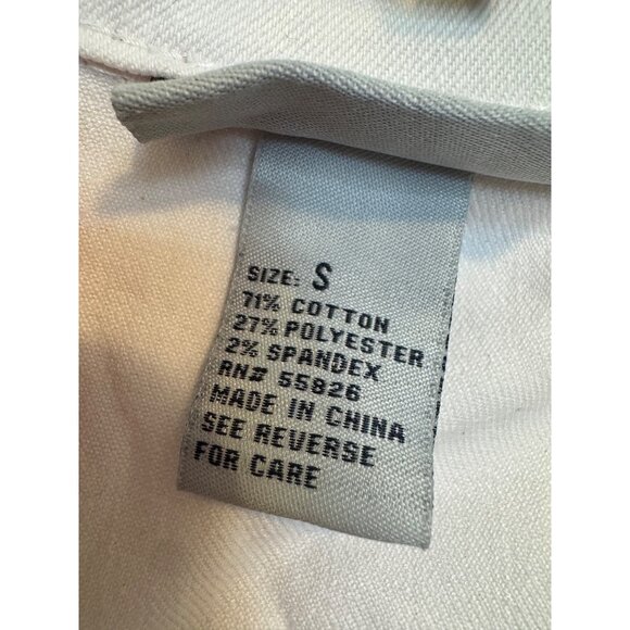 Glitterscape Womens White Denim Jacket With Rhinestone Embellishments Size S - Picture 4 of 6